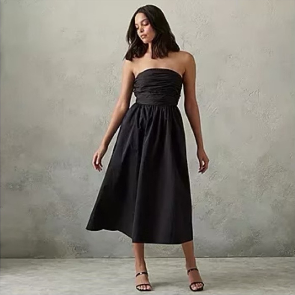 Prabal Gurung Black Strapless Dress